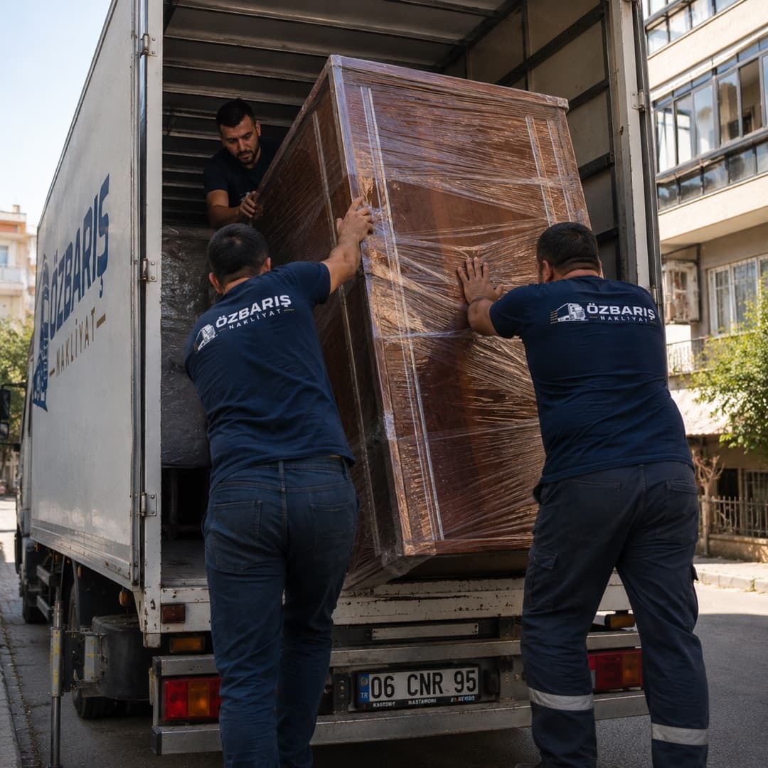 Ankara nakliyat çalışması 6 — evden eve, ofis ve asansörlü taşıma | Özbarış Nakliyat