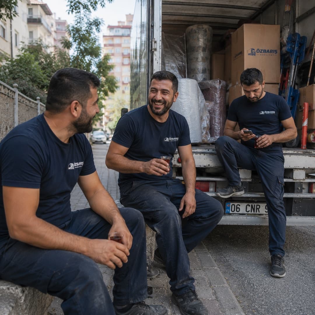 Ankara nakliyat çalışması 7 — evden eve, ofis ve asansörlü taşıma | Özbarış Nakliyat